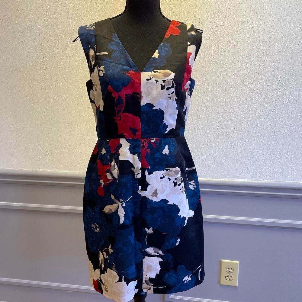 CYNTHIA STEFFE Dress black/red/blue Sz 4 NWT (1043)